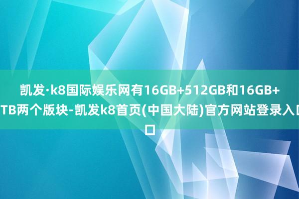 凯发·k8国际娱乐网有16GB+512GB和16GB+1TB两个版块-凯发k8首页(中国大陆)官方网站登录入口