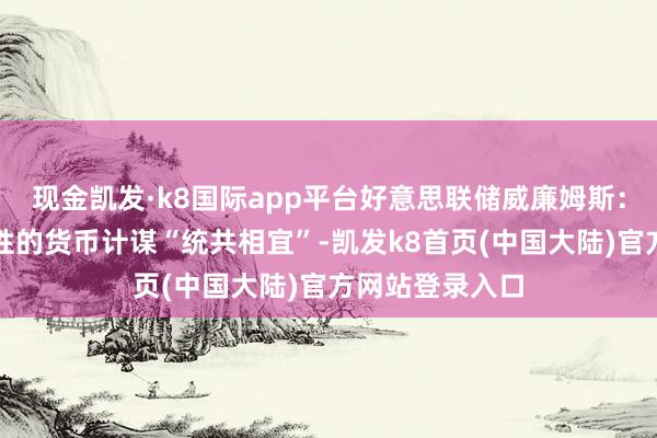 现金凯发·k8国际app平台好意思联储威廉姆斯：面前限制松手性的货币计谋“统共相宜”-凯发k8首页(中国大陆)官方网站登录入口